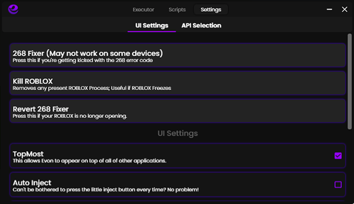 evon script list